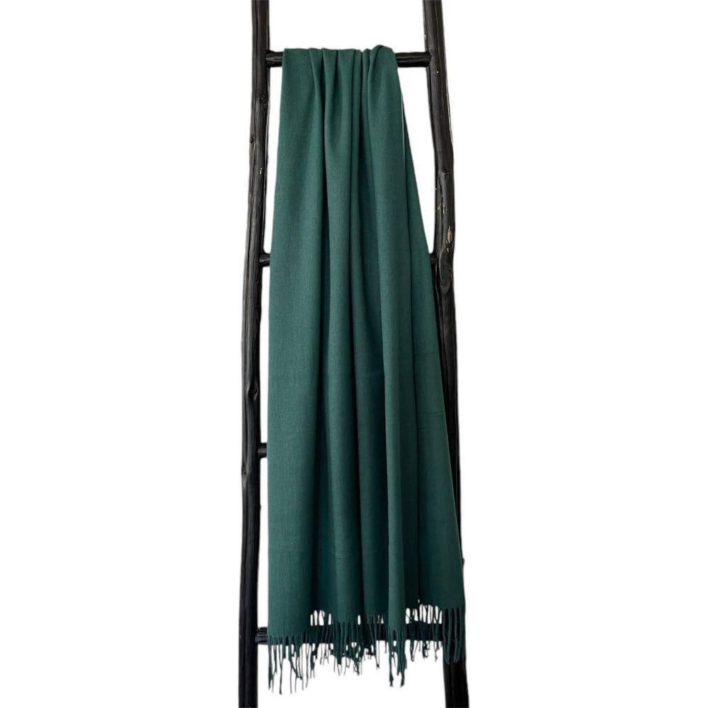 Scarves Australia Luxury Scarves ⭐️ Pashmina Shawl Dark Green Classic Scarf