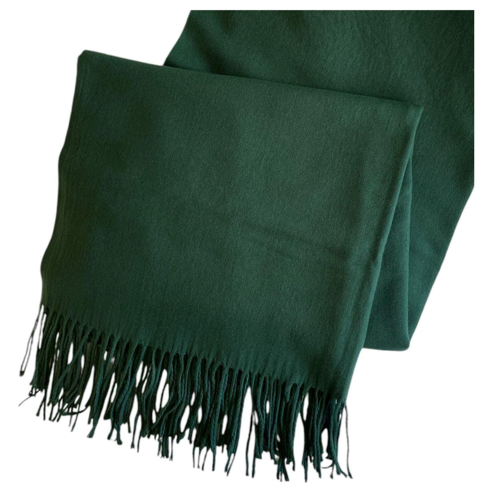 Scarves Australia Luxury Scarves ⭐️ Pashmina Shawl Dark Green Classic Scarf