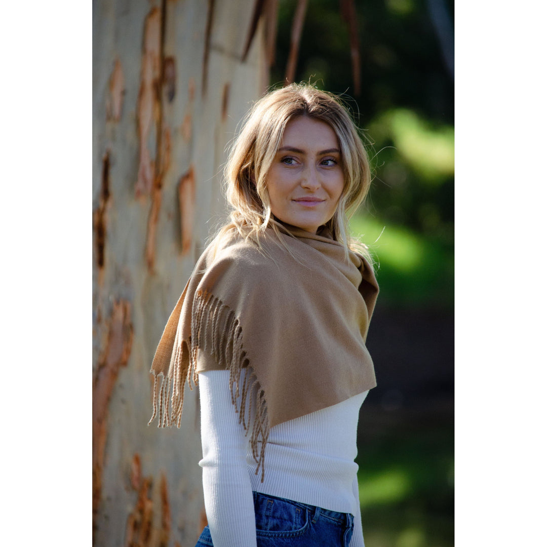 Scarves Australia Luxury Scarves Pashmina Shawl - Latte