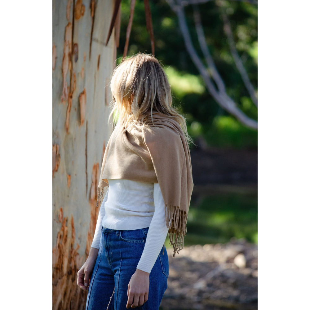 Scarves Australia Luxury Scarves Pashmina Shawl - Latte