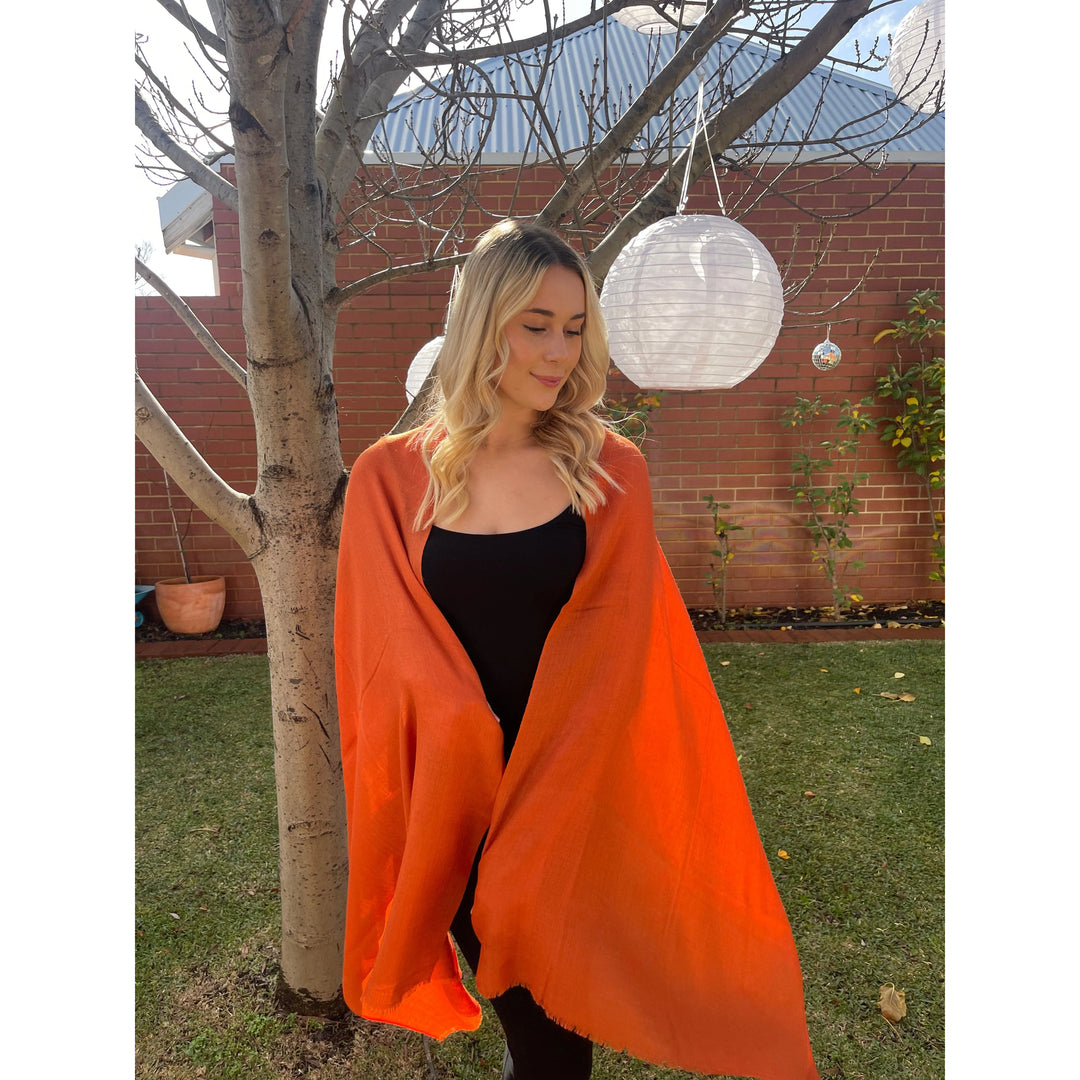 Scarves Australia Paprika Luxury Stole - Pure Cashmere - Premium Grade