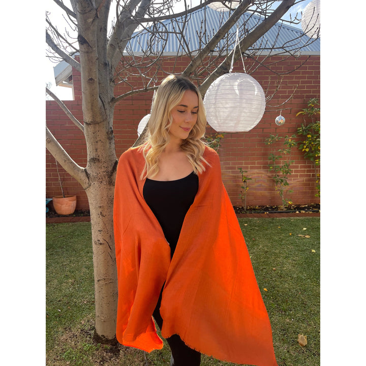 Scarves Australia Paprika Luxury Stole - Pure Cashmere - Premium Grade