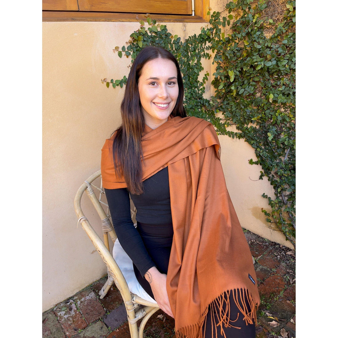 Scarves Australia Pashmina Shawls Pashmina Shawl - Cayenne Pepper