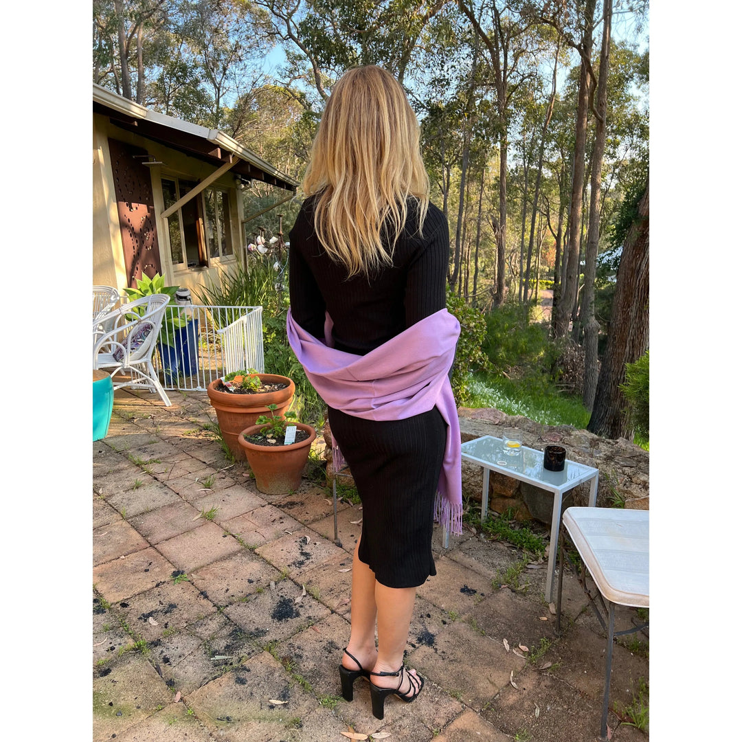 Scarves Australia Pashmina Shawls Pashmina Shawl - Violet Purple Luxury Scarf