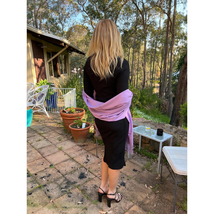 Scarves Australia Pashmina Shawls Pashmina Shawl - Violet Purple Luxury Scarf