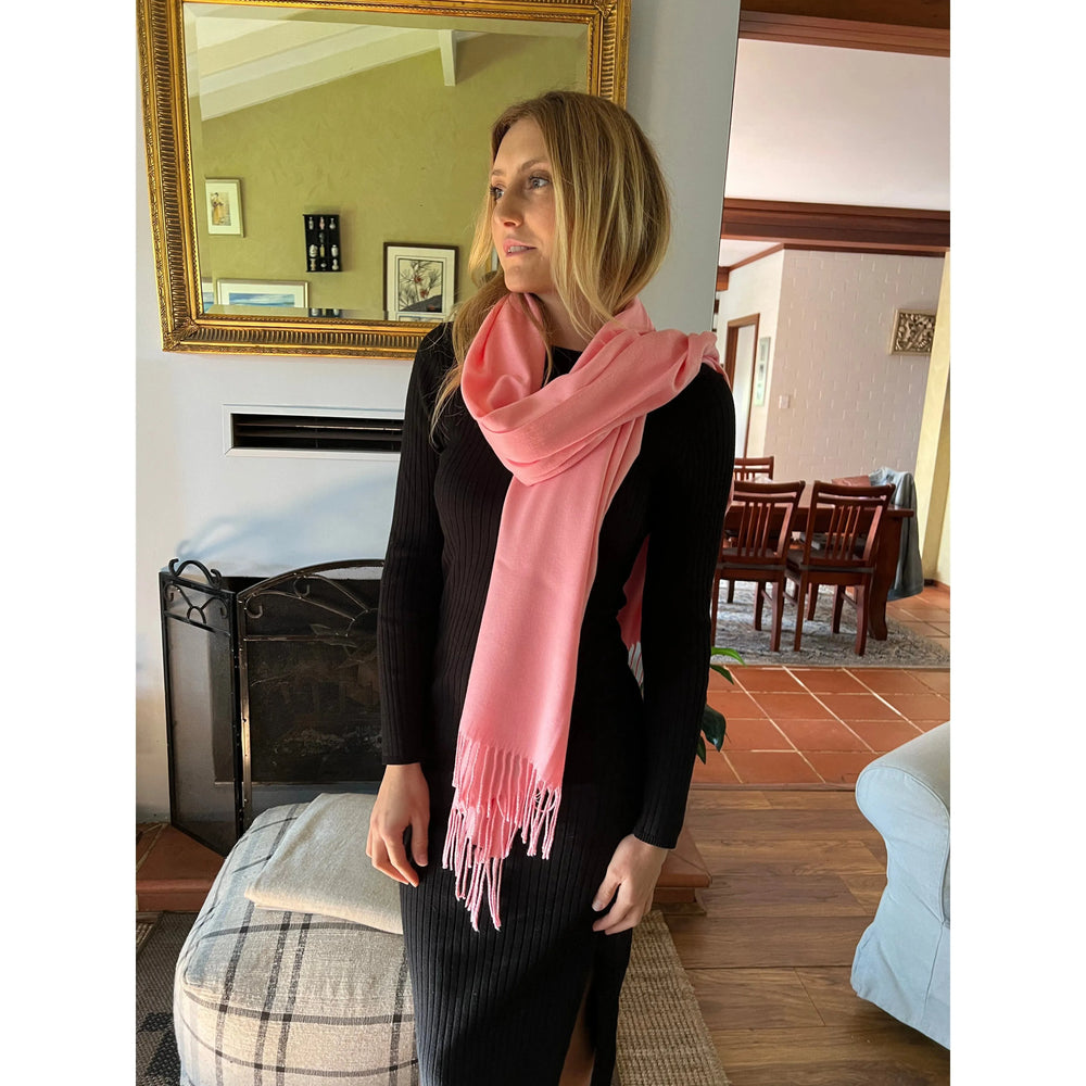 Scarves Australia Pashmina Shawls 🦩 Pink Pashmina Shawl - Flamingo