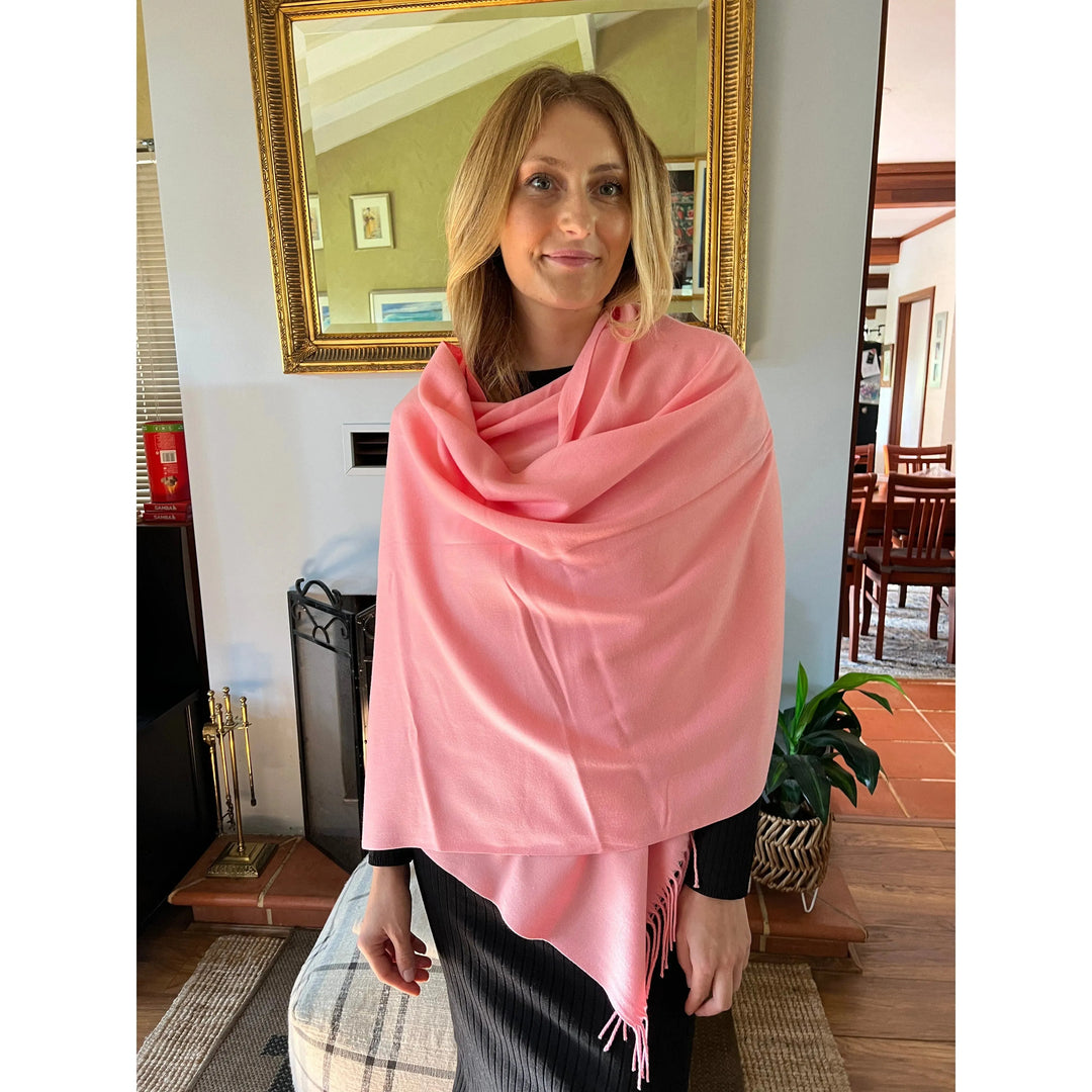 Scarves Australia Pashmina Shawls 🦩 Pink Pashmina Shawl - Flamingo
