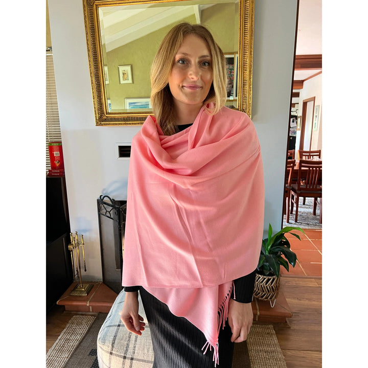 Scarves Australia Pashmina Shawls 🦩 Pink Pashmina Shawl - Flamingo