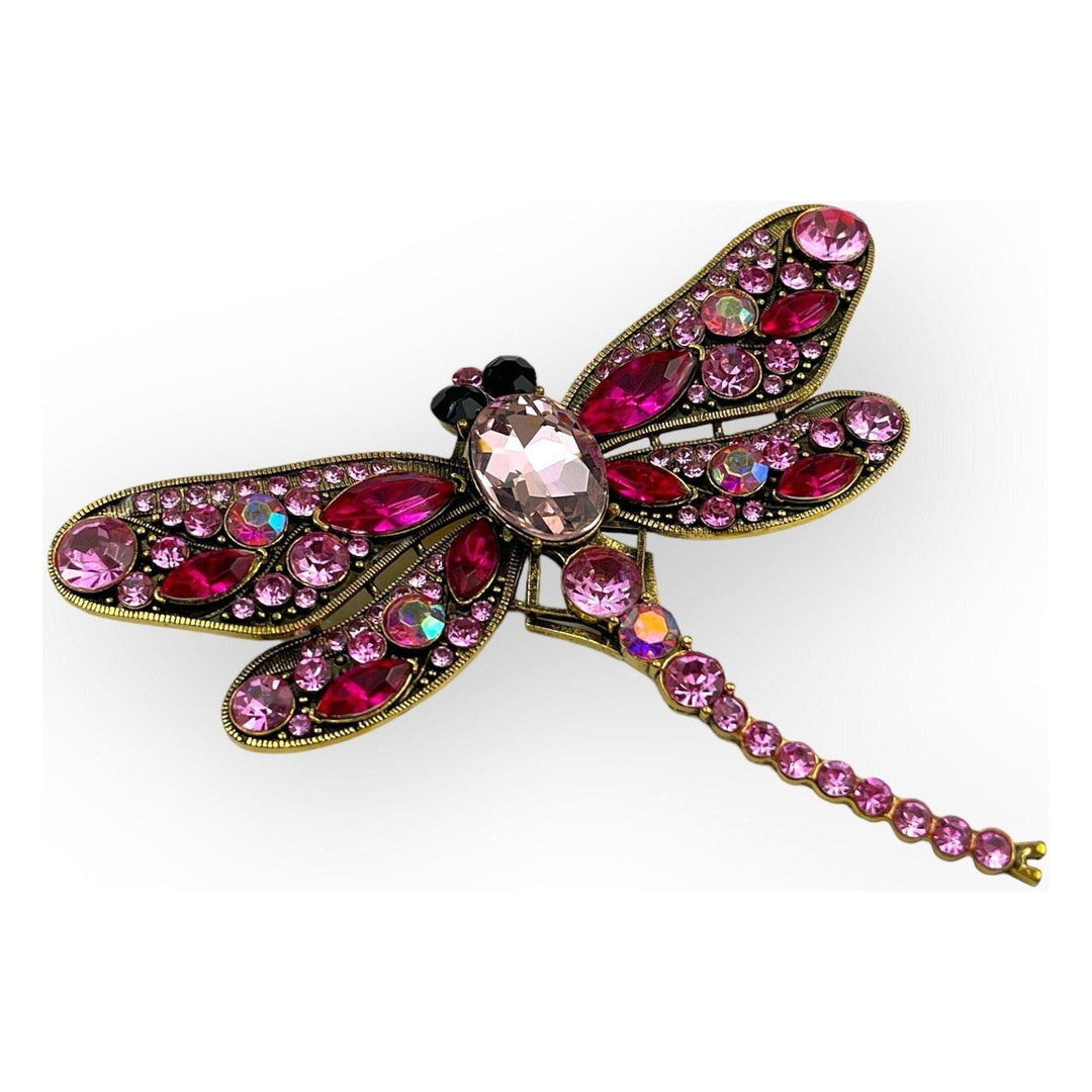 Scarves Australia Scarf pins Dragonfly Brooch - Pink