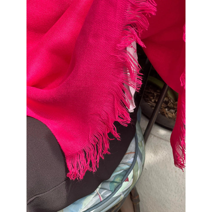 Scarves Australia Scarves & Shawls Hot Pink Fuchsia Shawl - Pure Cashmere Luxury