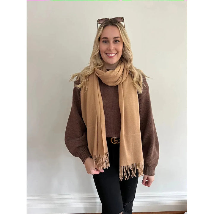 Scarves Australia Scarves & Shawls Pashmina Shawl Camel - Warm Winter Scarf