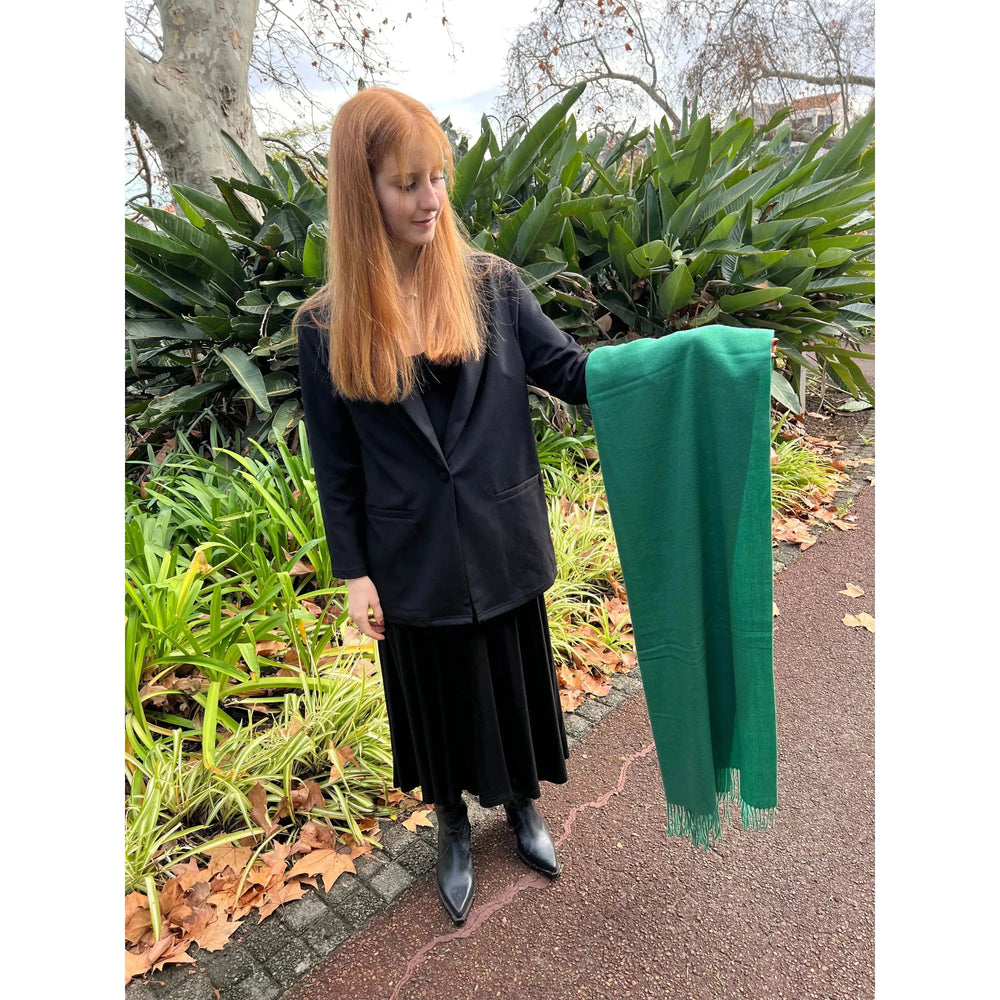 Scarves Australia Scarves & Shawls Pashmina Shawl Emerald Green -Winter Weight
