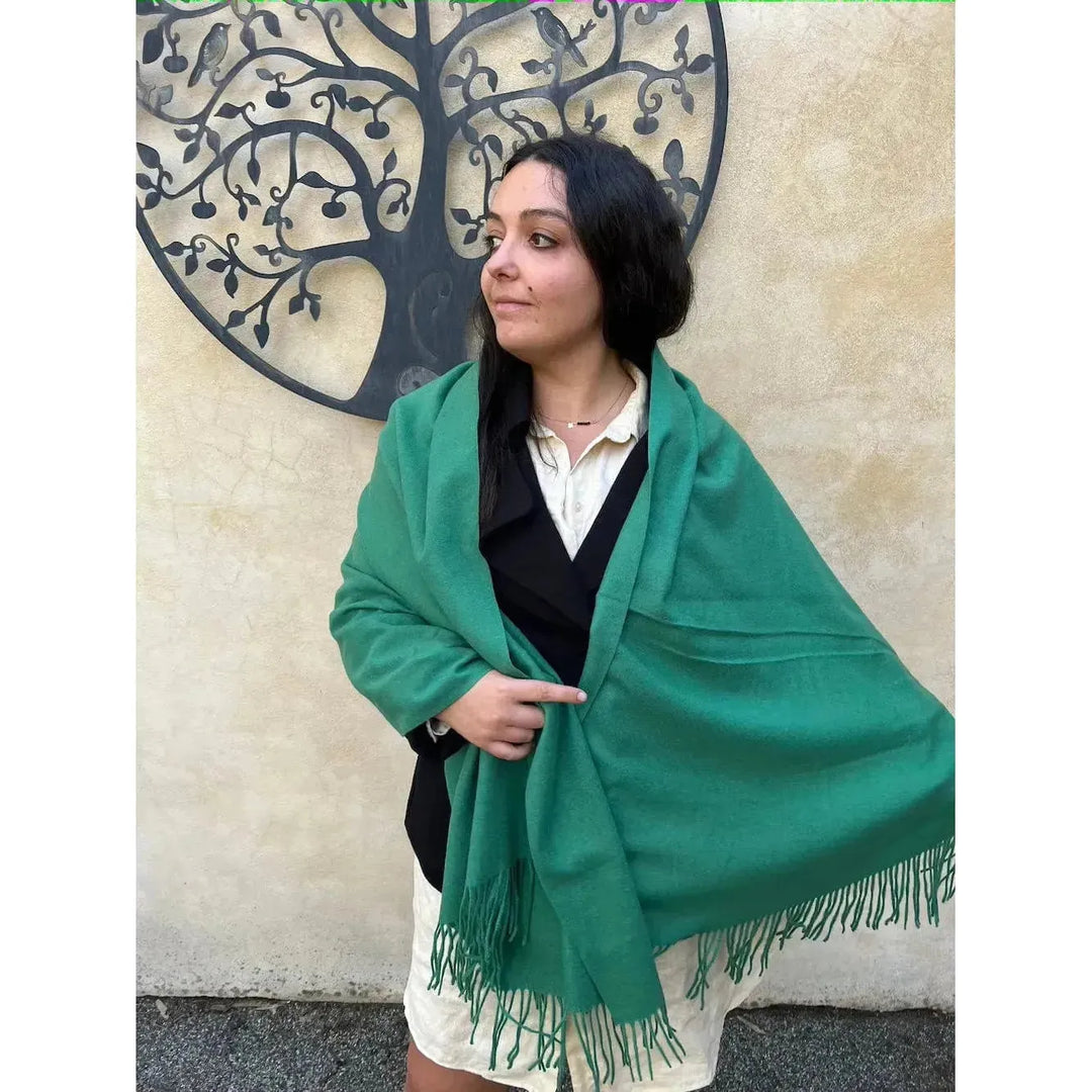 Scarves Australia Scarves & Shawls Pashmina Shawl Jade Green -Winter Weight