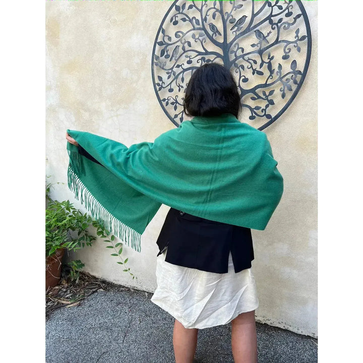 Scarves Australia Scarves & Shawls Pashmina Shawl Jade Green -Winter Weight