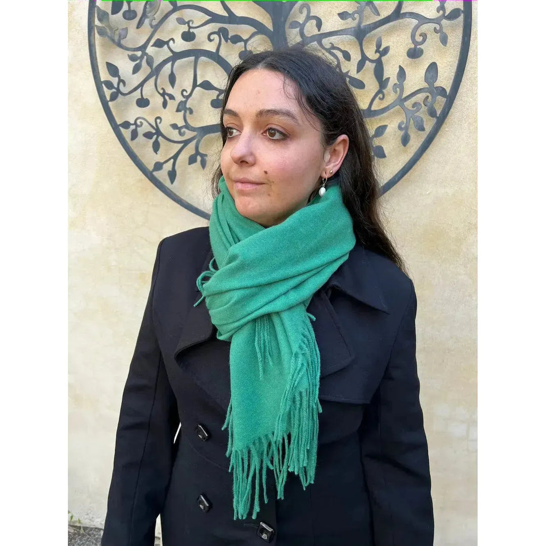 Scarves Australia Scarves & Shawls Pashmina Shawl Jade Green -Winter Weight