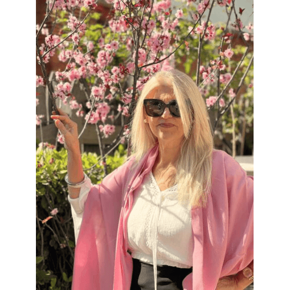 Scarves Australia Scarves & Shawls Pink Blossom Pashmina Shawl - Lightweight