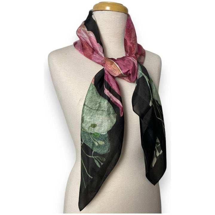 Scarves Australia Silk Scarf 🌸 Silk Scarf - Pink Grevillea - Square Scarf