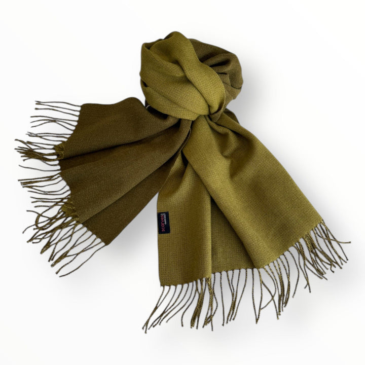 Scarves Australia Winter Scarves Green Winter Scarf - Duo Tone - Moss Olive
