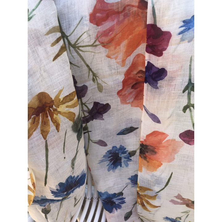 Scarves Australia Apparel & Accessories Floral Delight -Scarf  Linen Cotton