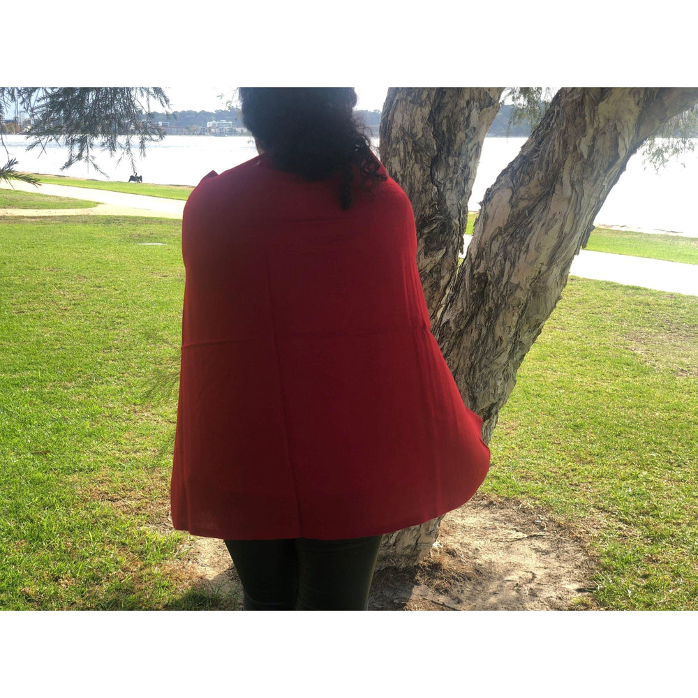 Scarves Australia Apparel & Accessories Luxury Pashmina Red - Pure Cashmere