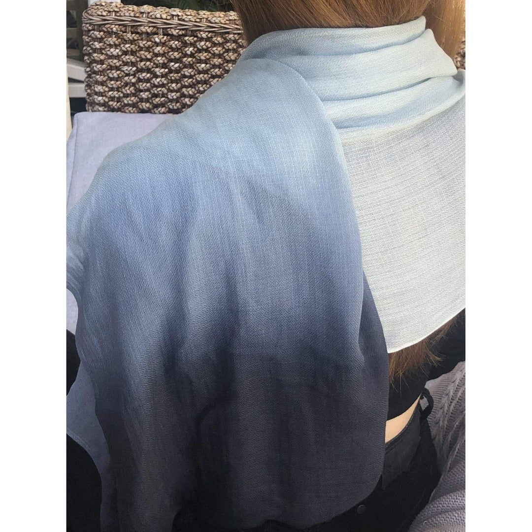 Scarves Australia Apparel & Accessories Ocean Blue to Navy Summer Scarf Ombre
