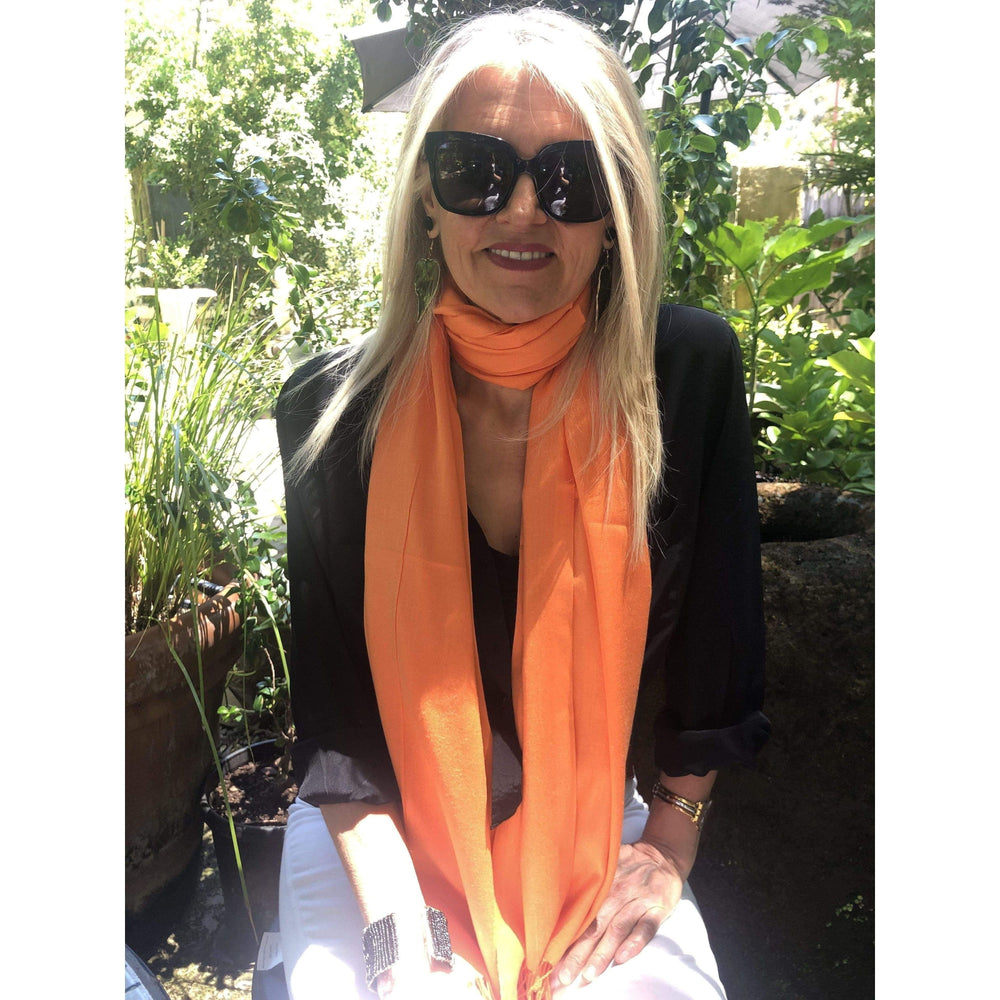 Scarves Australia Apparel & Accessories Orange Summer Pashmina