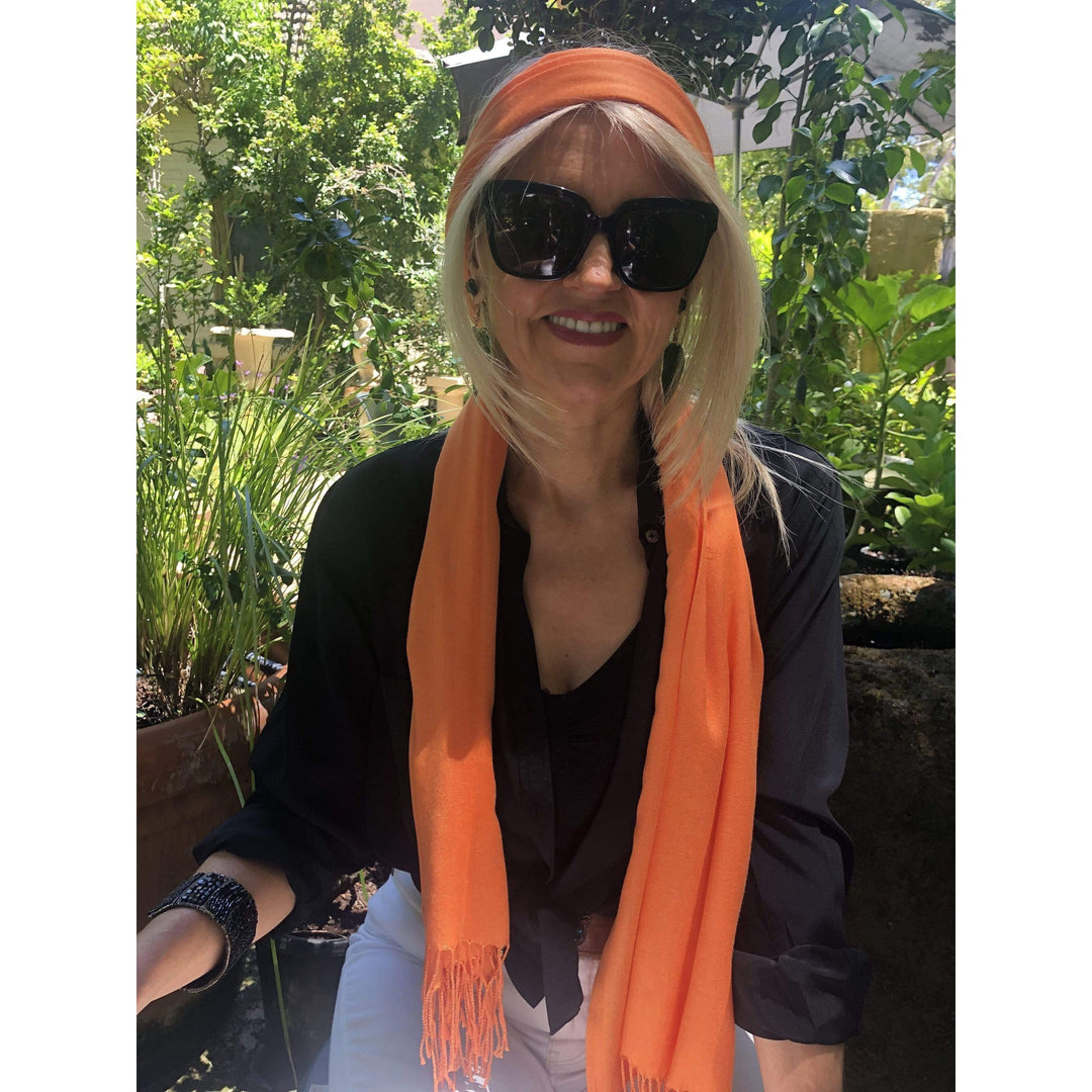 Scarves Australia Apparel & Accessories Orange Summer Pashmina