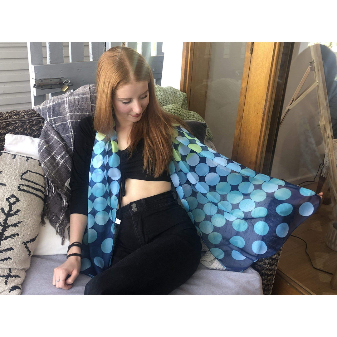 Scarves Australia Fashion Scarves Dot Scarf -Turquoise Green Summer Scarf