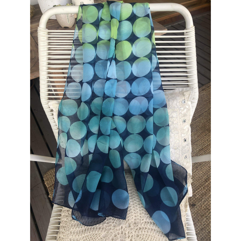 Scarves Australia Fashion Scarves Dot Scarf -Turquoise Green Summer Scarf
