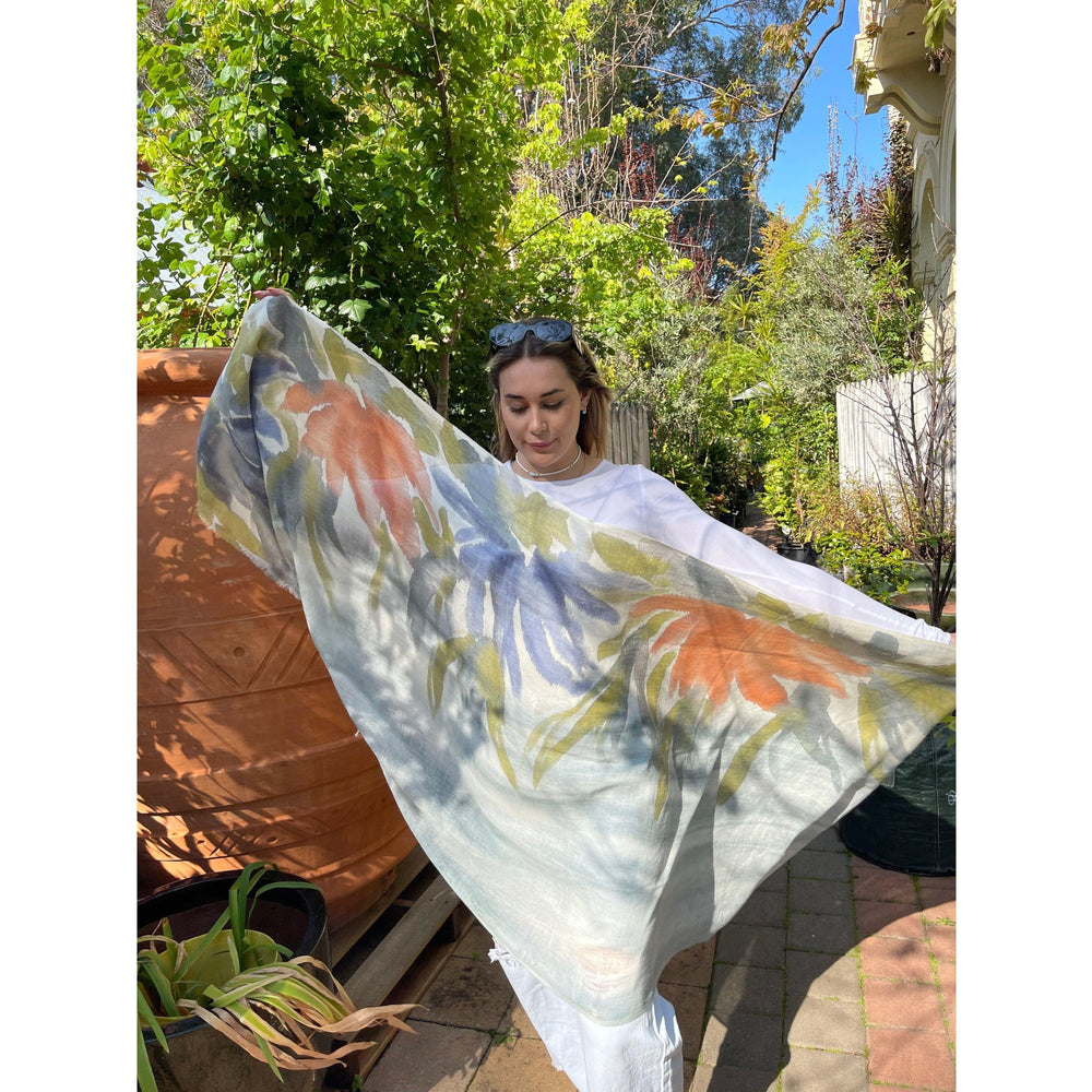 Scarves Australia Linen Shawl - Handmade Luxury Scarf