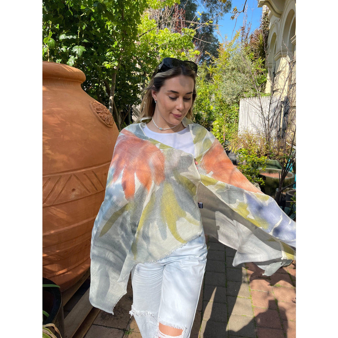 Scarves Australia Linen Shawl - Handmade Luxury Scarf