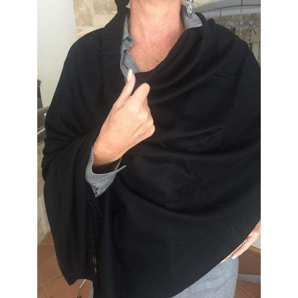 Scarves Australia Luxury Scarves Black Pashmina Scarf Cashmere