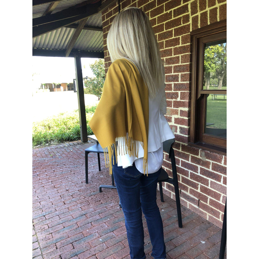 Scarves Australia Luxury Scarves Mustard Yellow Pashmina Scarf