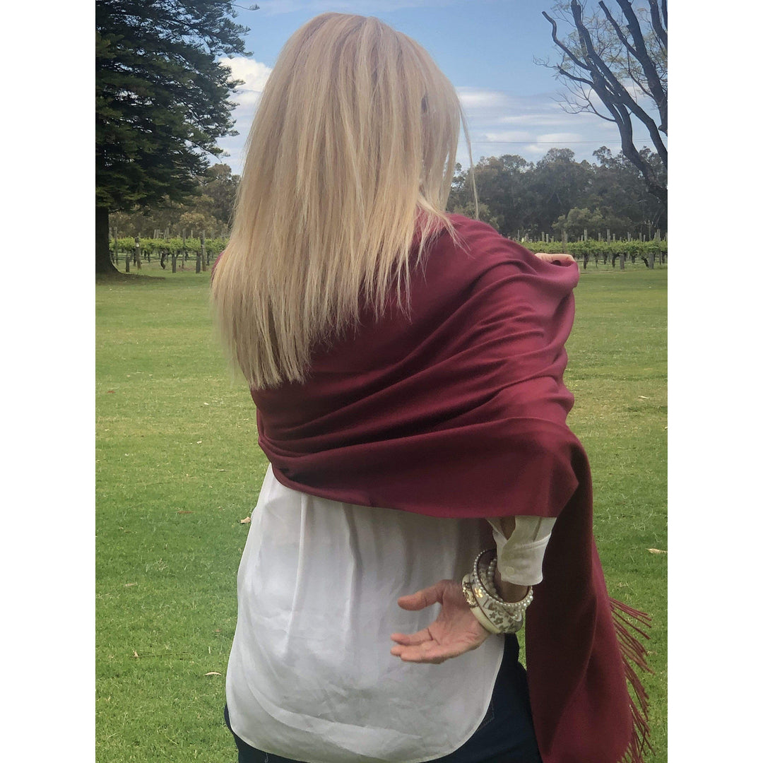 Scarves Australia Luxury Scarves Pashmina Red Cashmere Shawl Scarf