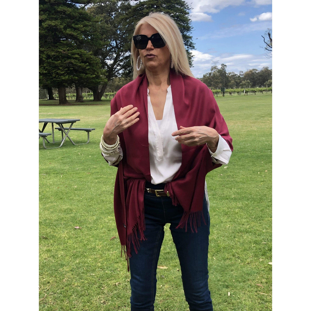 Scarves Australia Luxury Scarves Pashmina Red Cashmere Shawl Scarf