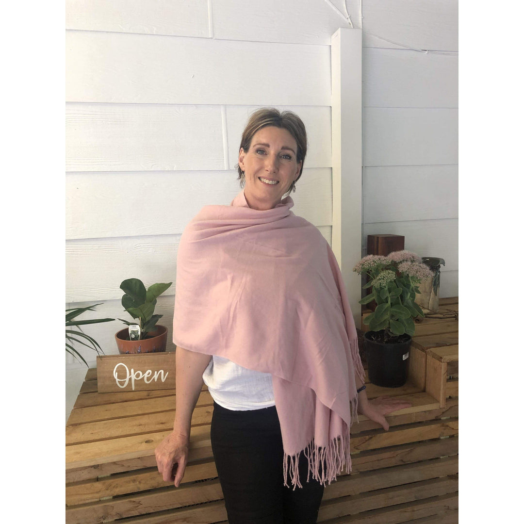 Scarves Australia Luxury Scarves Pashmina Soft Nude Pink Scarf