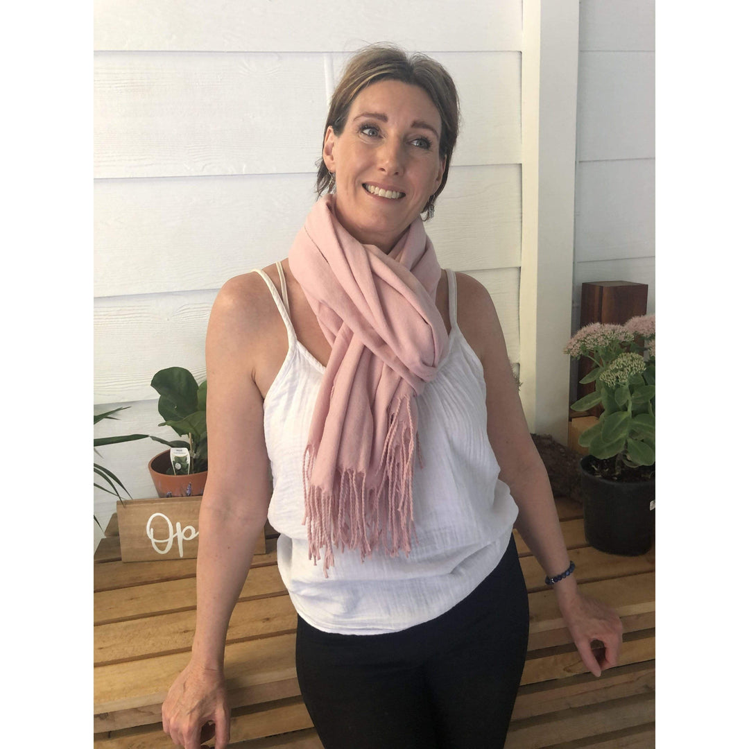 Scarves Australia Luxury Scarves Pashmina Soft Nude Pink Scarf
