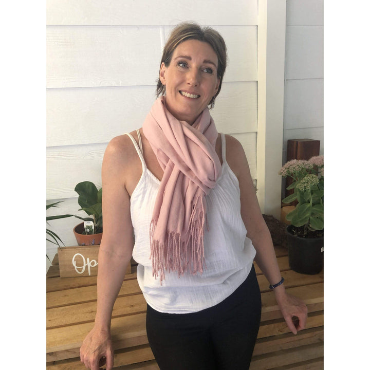 Scarves Australia Luxury Scarves Pashmina Soft Nude Pink Scarf