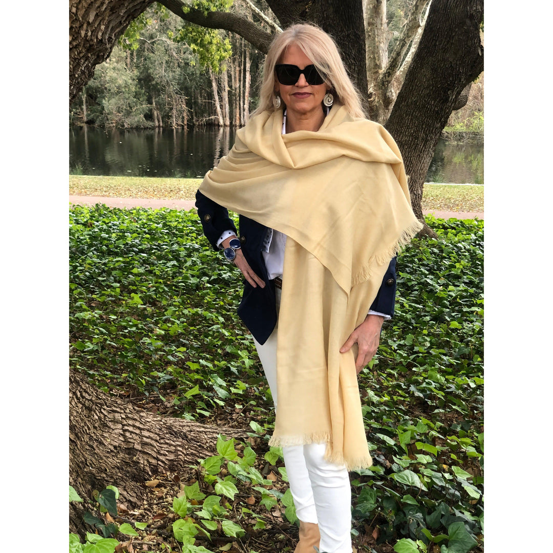 Scarves Australia Luxury Scarves ⭐️ Pure Cashmere Scarves - Pashmina Luxury - Golden Sand