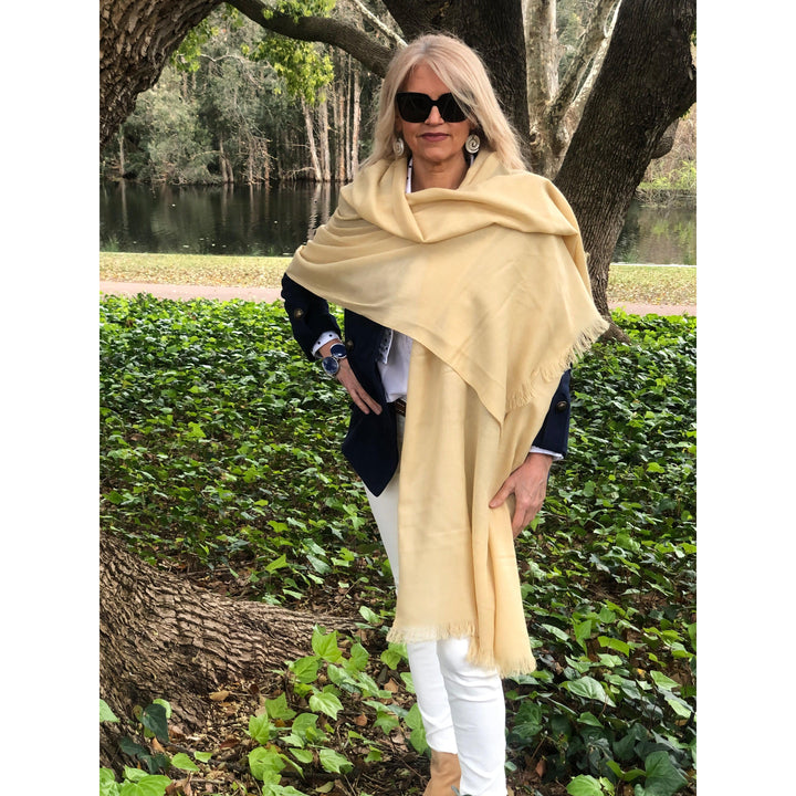Scarves Australia Luxury Scarves ⭐️ Pure Cashmere Scarves - Pashmina Luxury - Golden Sand
