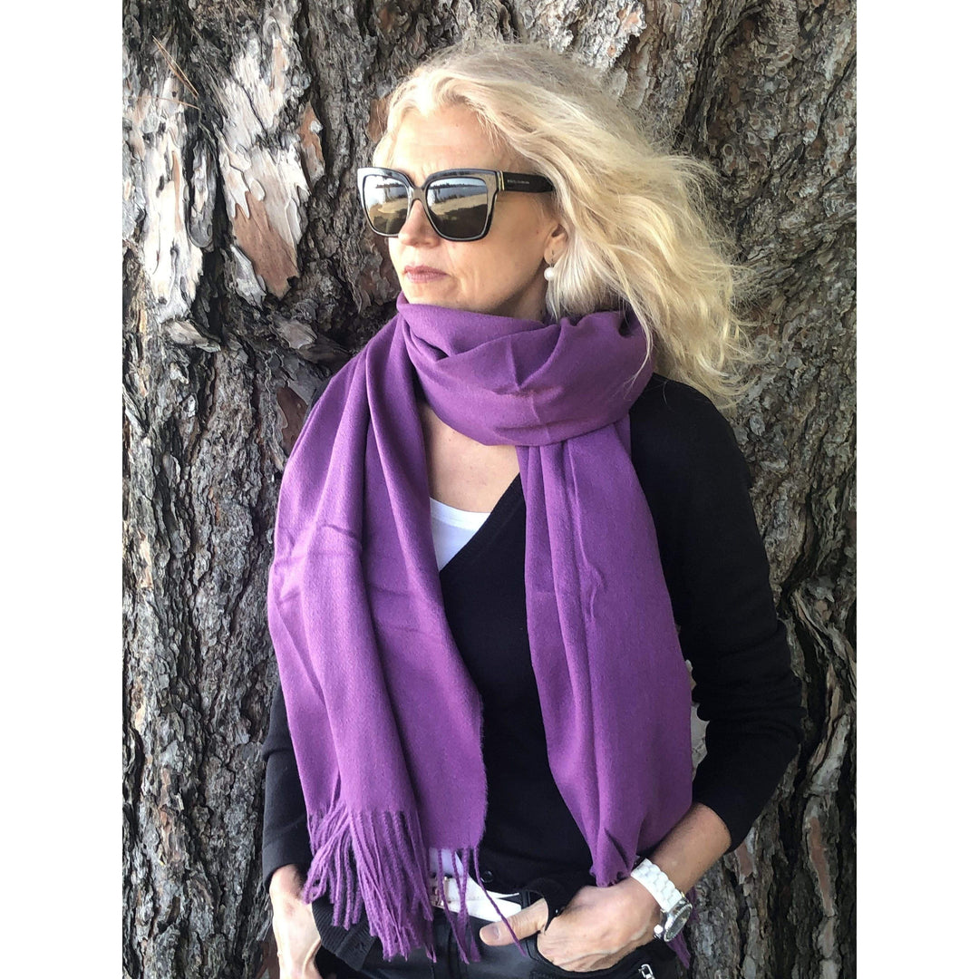 Scarves Australia Luxury Scarves Purple Pashmina Shawl