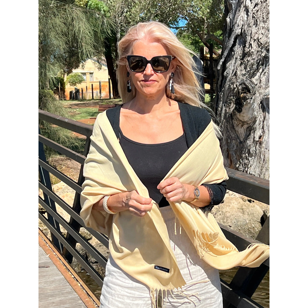 Scarves Australia Scarves & Shawls Pashmina Shawl Lightweight - Golden Sand
