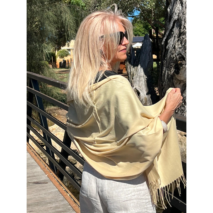 Scarves Australia Scarves & Shawls Pashmina Shawl Lightweight - Golden Sand