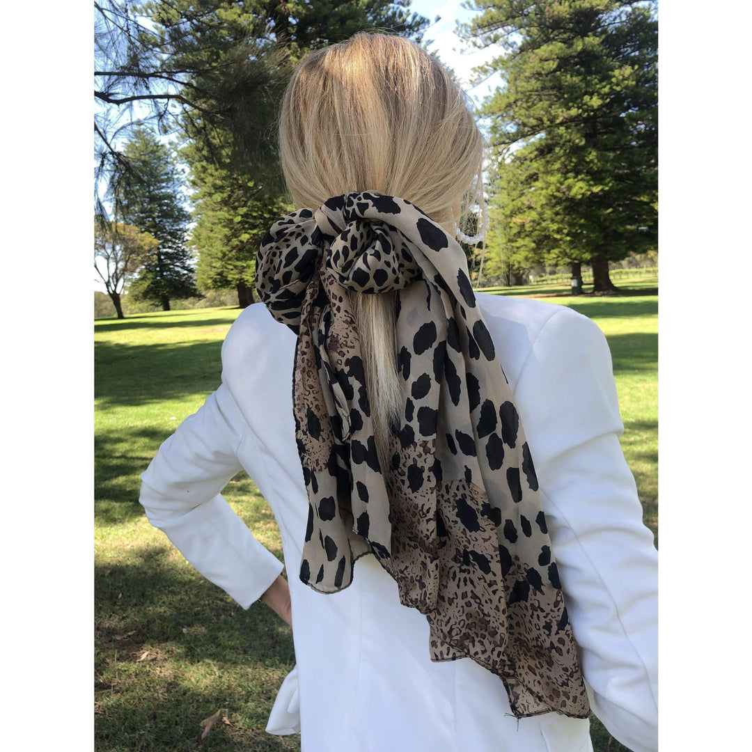 Scarves Australia Silk Scarves Scarf  Animal Print Leopard Animal Print - Short scarf