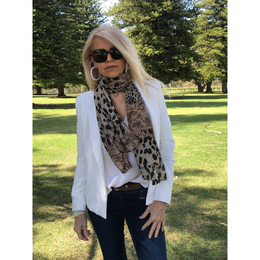 Scarves Australia Silk Scarves Scarf  Animal Print Leopard Animal Print - Short scarf